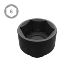 3-1/2″ Drive Impact Socket, 6 Point, SAE, Metric