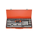 29pcs 1/2″ Dr. Socket Tool Set (Metal Case)