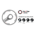 Patent Damaged Bolt Offset Ring Double Box End 45° Spanner (8-19mm)