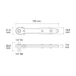 Single Head Mini 1/4″ Drive / Bit Wrench
