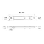 Single Head Mini 1/4″ Bit Wrench