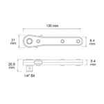 Single Head Mini 1/4″ Bit Wrench