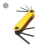 7pcs Aluminum Folding Hex Key Set